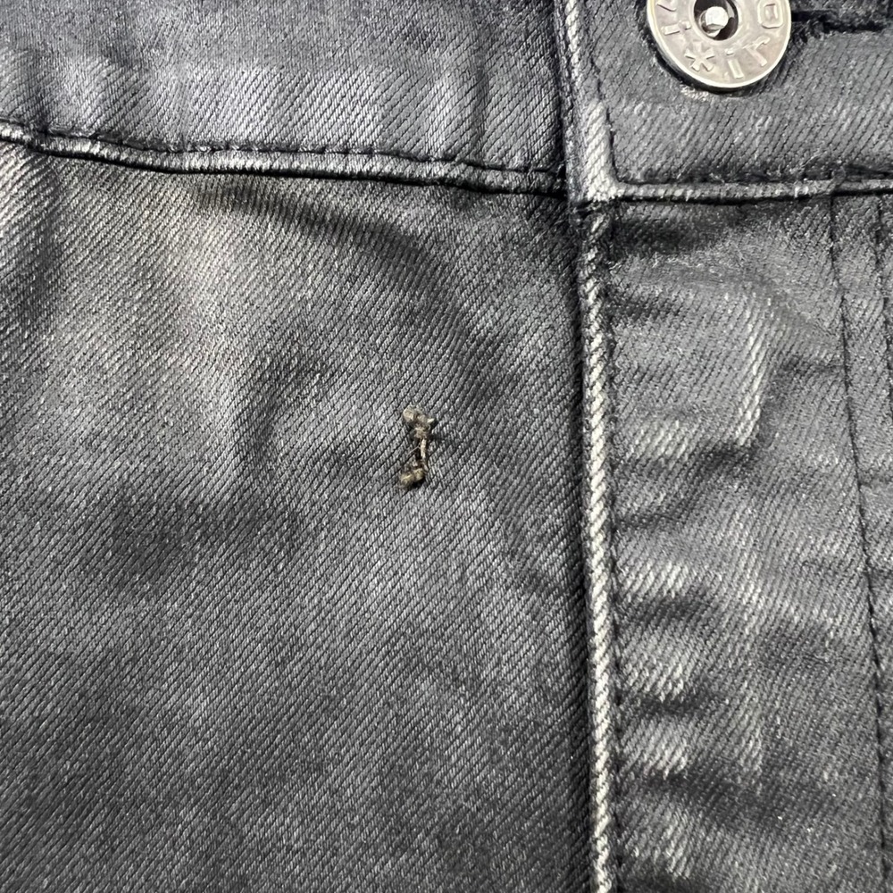 Iro-Ochi Mens Limited Edition /300 Black Moto Ribbed Panel Denim Jeans Size 36 - Picture 4 of 11
